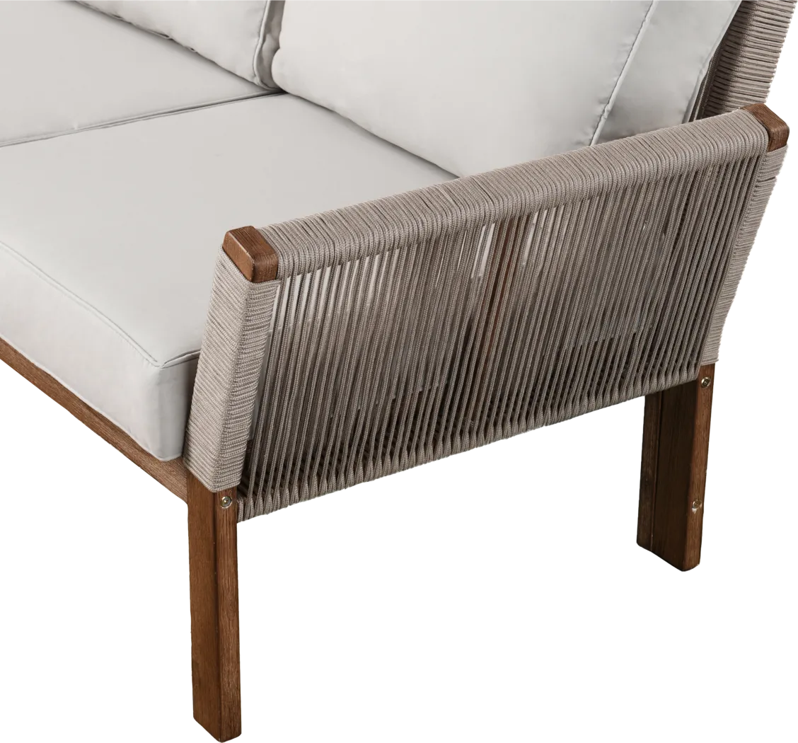 Pershington White Outdoor Sofa - Image 6