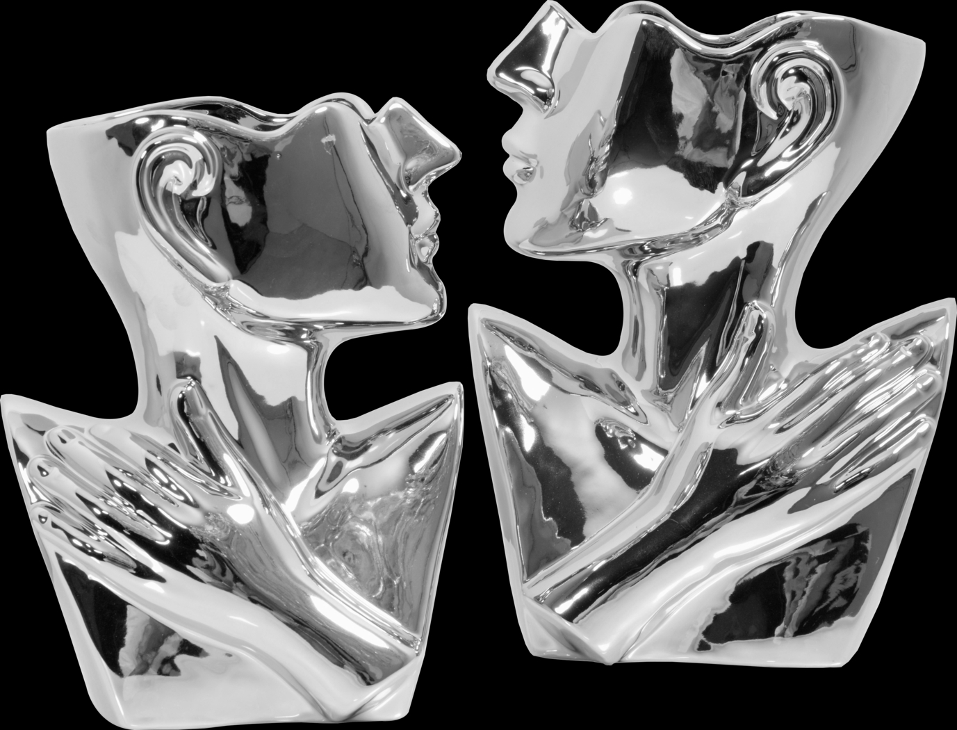 Perwane Silver Vase, Set of 2 - Thumbnail - Image 1