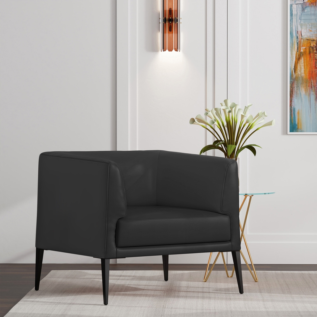 Pescadora Black Accent Chair - Thumbnail - Image 2