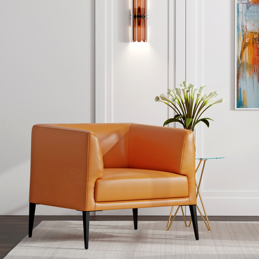 Pescadora Cognac Accent Chair - Thumbnail - Image 2