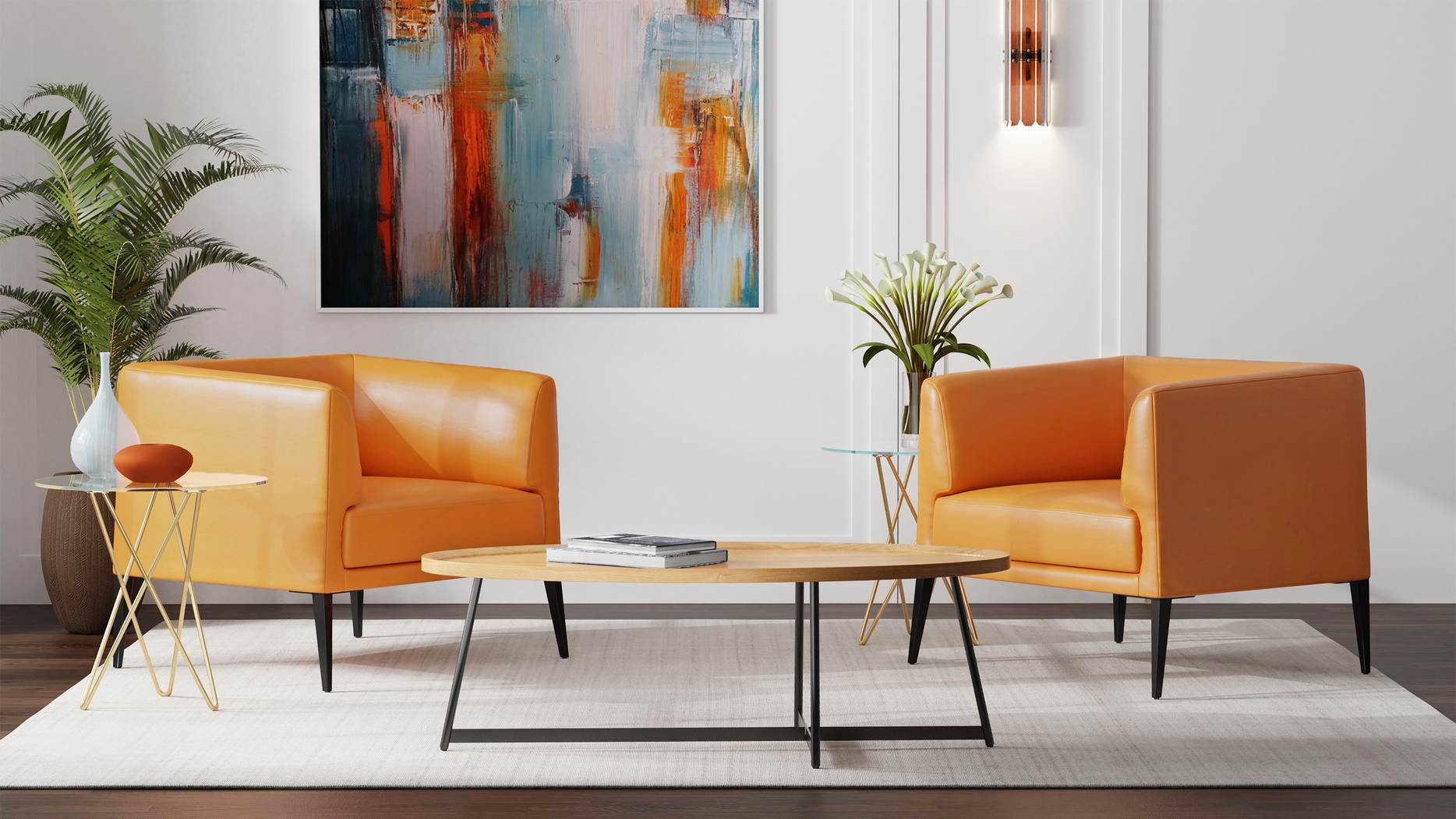 Pescadora Cognac Accent Chair - Thumbnail - Image 3