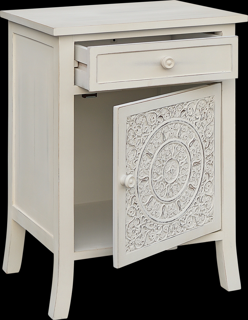 Petaire White End Table - Thumbnail - Image 5