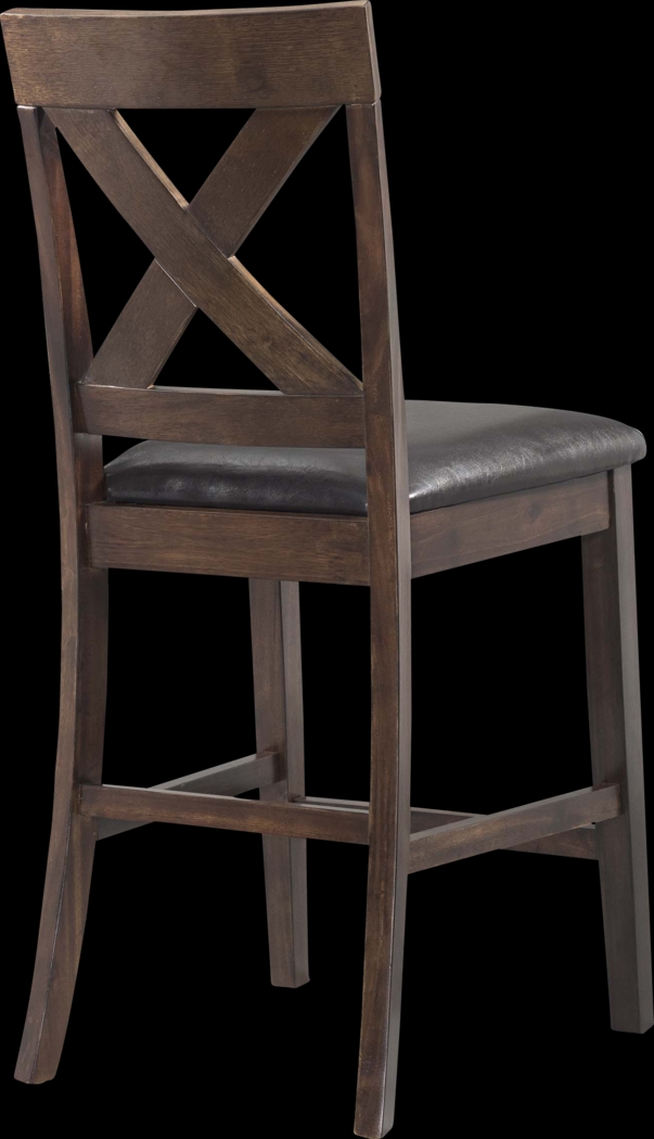 Petalbite Espresso Counter Height Stool, Set of 2 - Thumbnail - Image 9