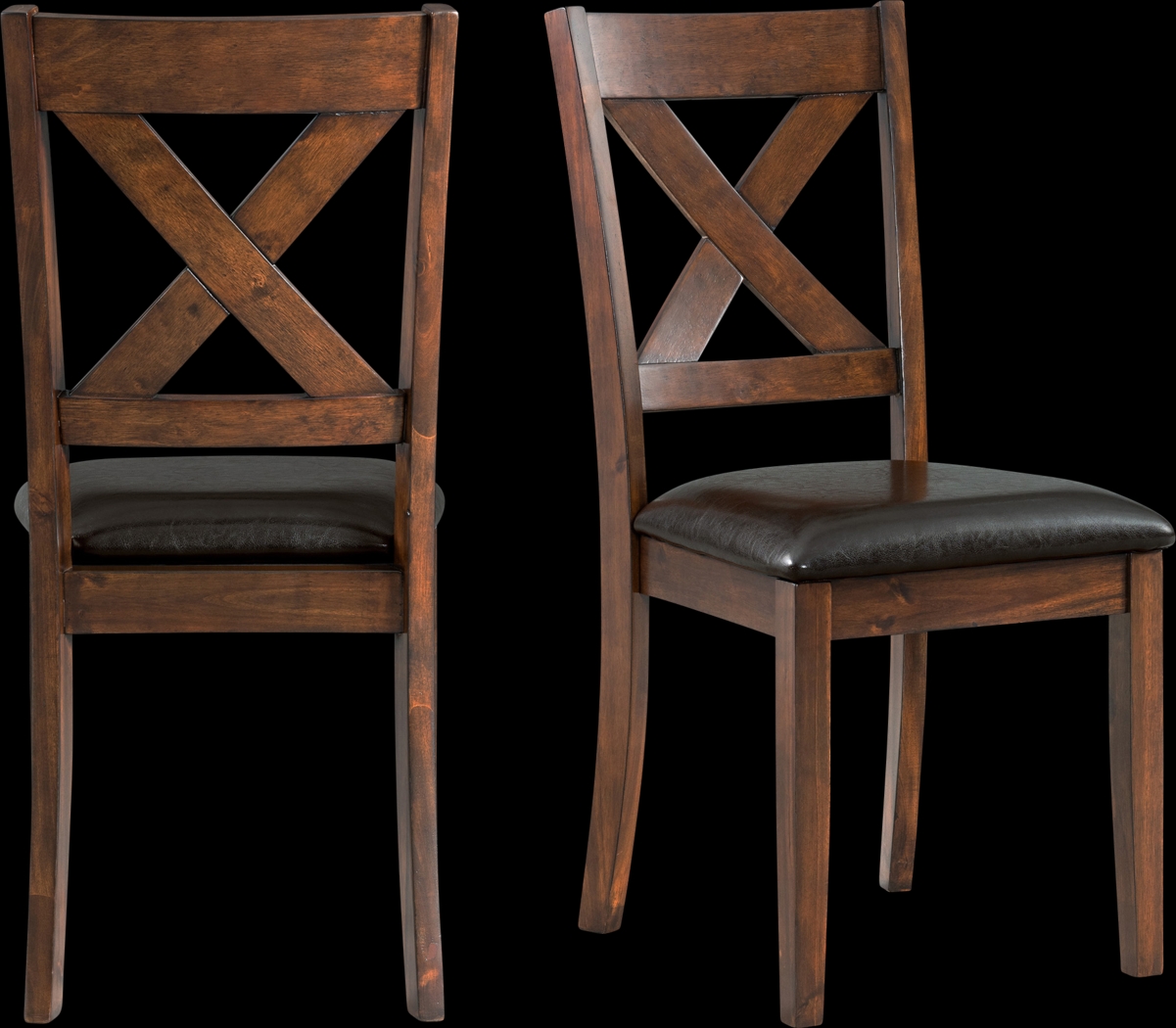 Petalbite Espresso Side Chair, Set of 2 - Thumbnail - Image 1