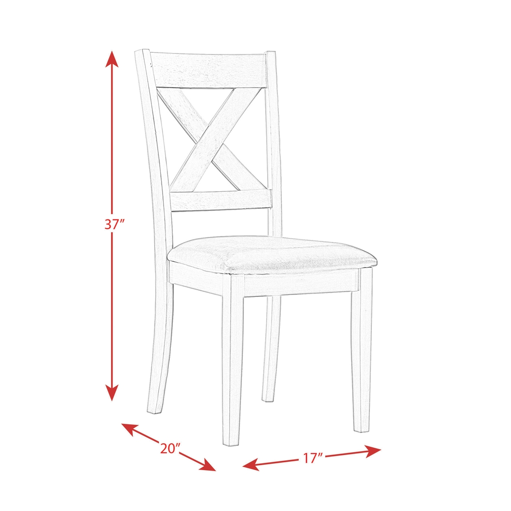 Petalbite Gray Side Chair, Set of 2 - Thumbnail - Image 11