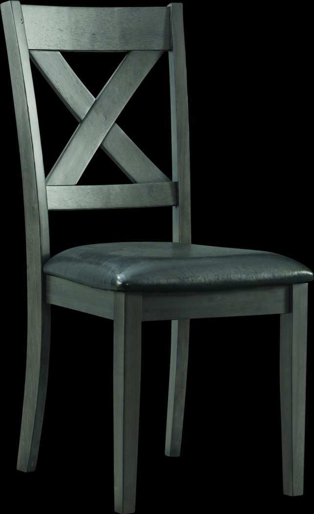 Petalbite Gray Side Chair, Set of 2 - Thumbnail - Image 3