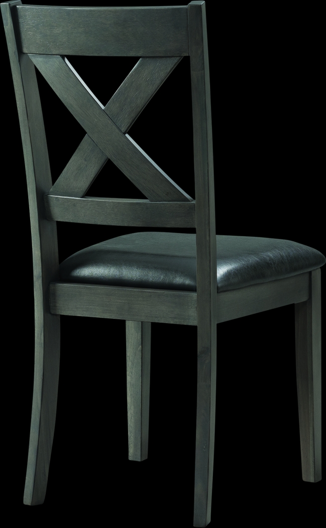 Petalbite Gray Side Chair, Set of 2 - Thumbnail - Image 4