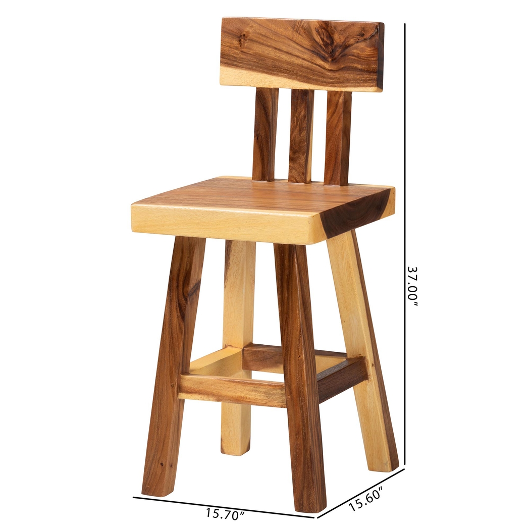 Petalbooks Natural Counter Height Stool - Thumbnail - Image 9