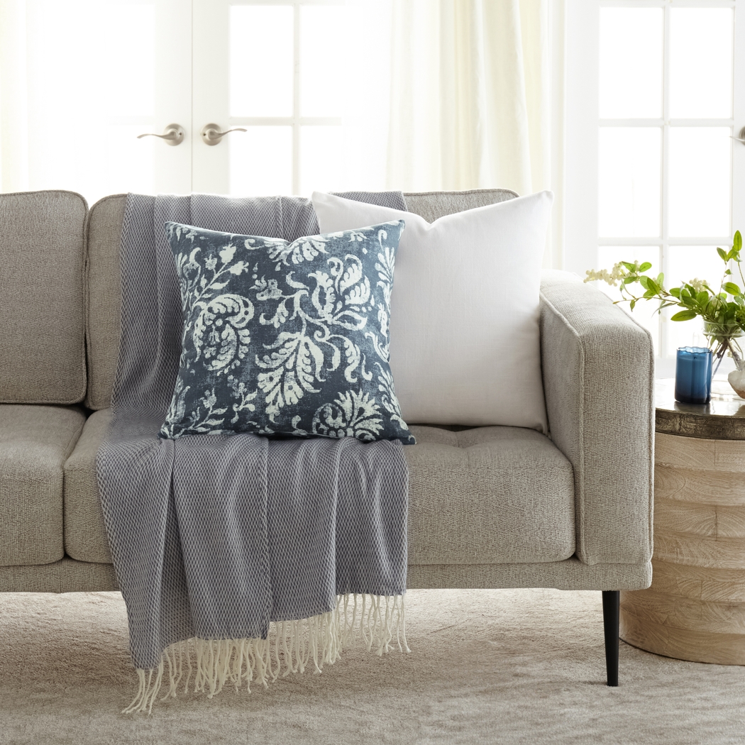 Petalgem Navy Accent Pillow Set of 2 - Thumbnail - Image 2