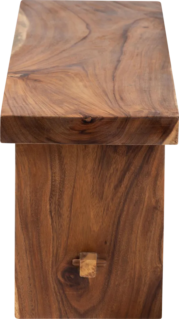 Petaline Brown Dining Bench - Thumbnail - Image 4