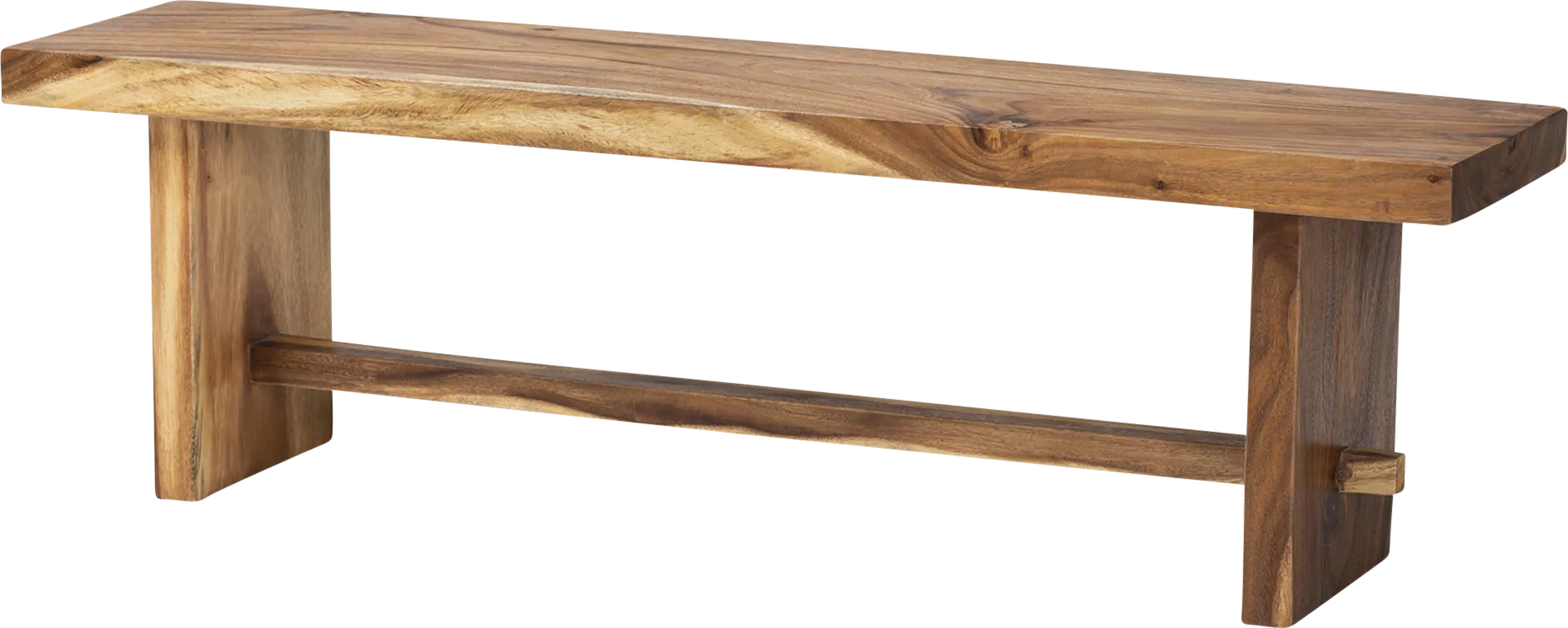 Petaline Brown Dining Bench - Thumbnail - Image 1