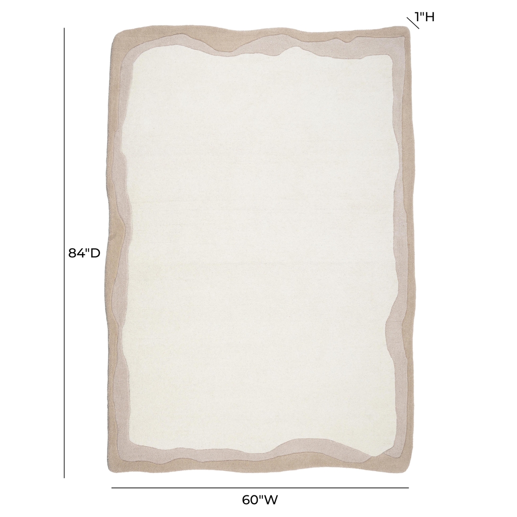 Petalshine Brown 5' x 7' Rug - Thumbnail - Image 3