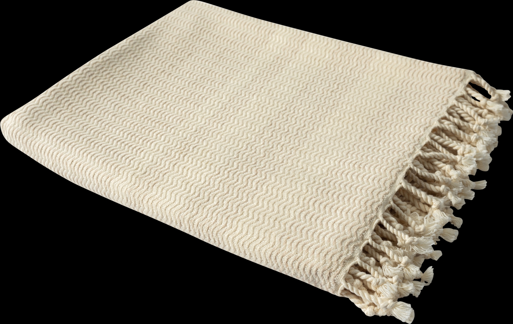 Petalwell Beige Throw Blanket - Thumbnail - Image 3