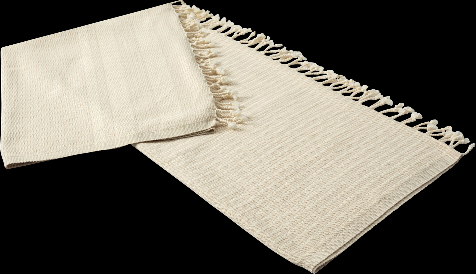 Petalwell Beige Throw Blanket - Thumbnail - Image 4