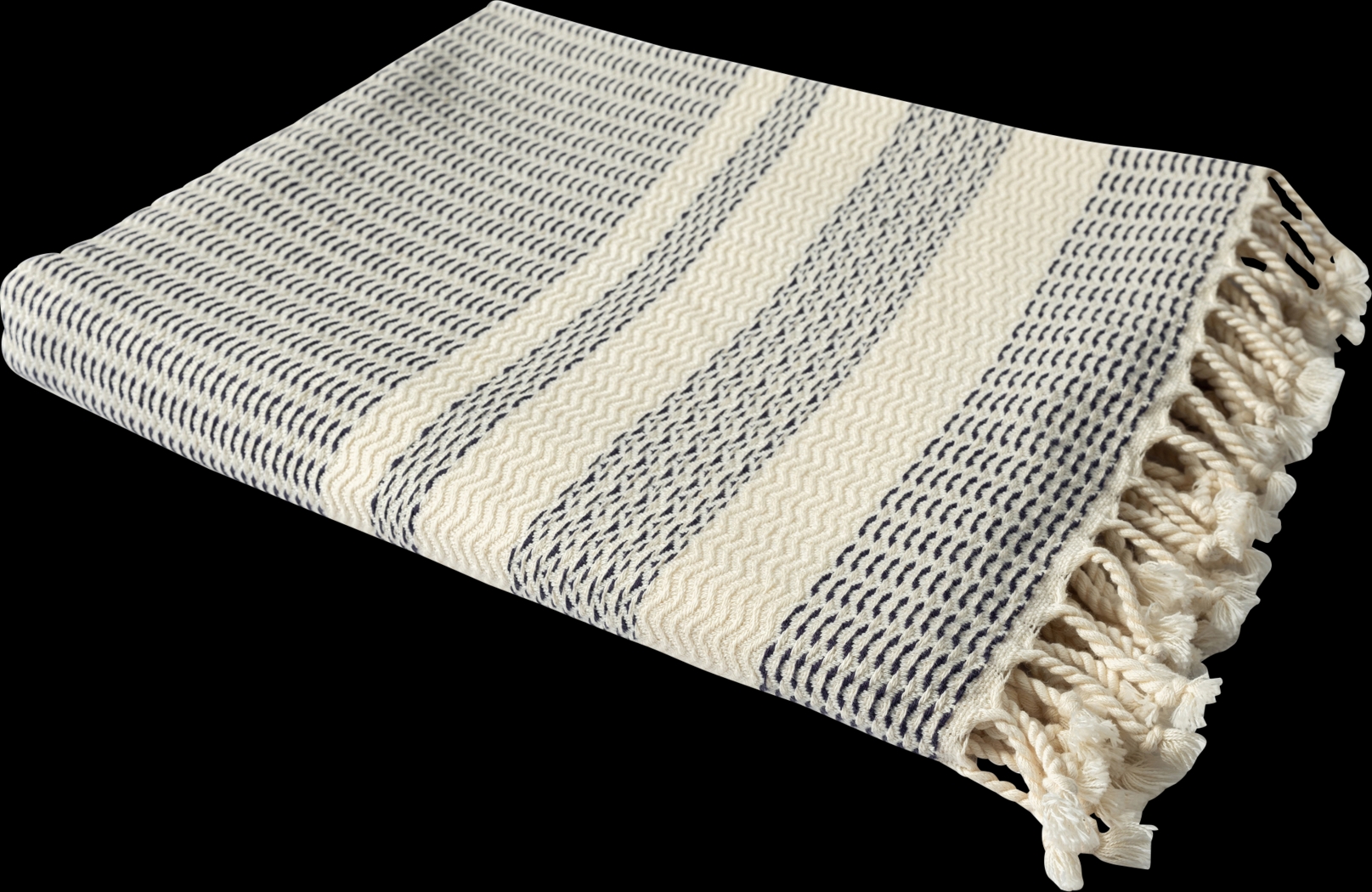 Petalwell Navy Throw Blanket - Thumbnail - Image 3
