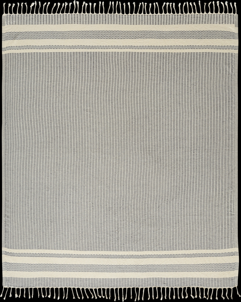 Petalwell Navy Throw Blanket - Thumbnail - Image 1