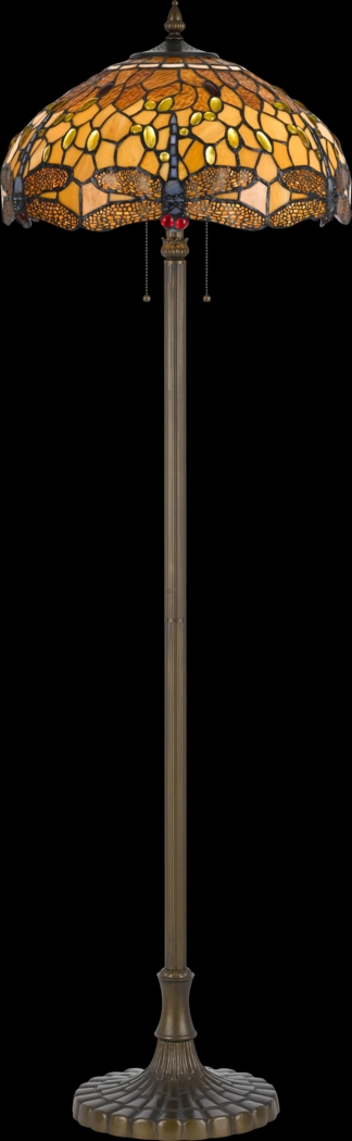 Peterborough Brass Floor Lamp - Thumbnail - Image 1
