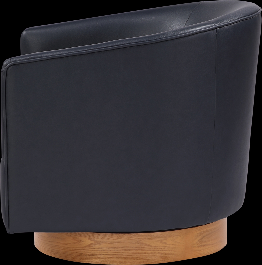 Petio Dark Blue Swivel Accent Chair - Thumbnail - Image 10