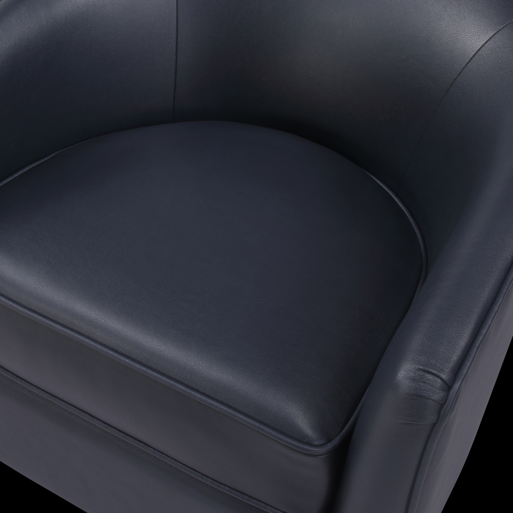 Petio Dark Blue Swivel Accent Chair - Thumbnail - Image 13