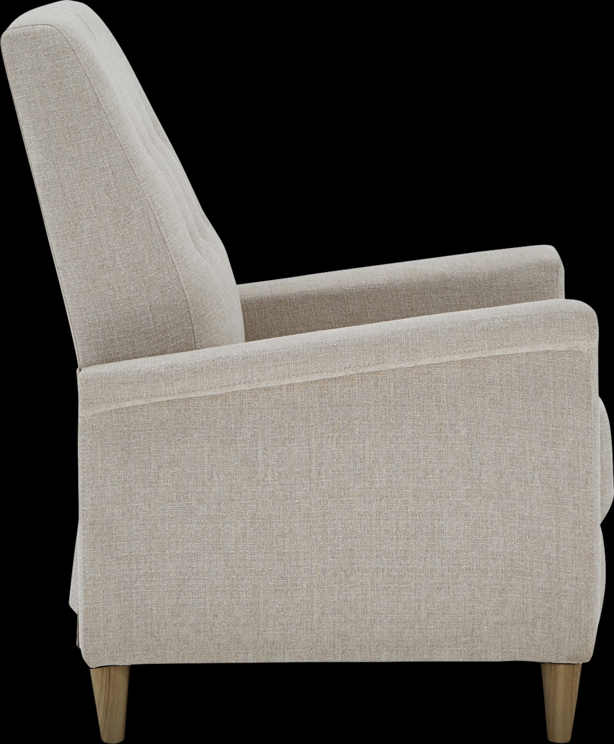 Petrelle Beige Pushback Recliner - Thumbnail - Image 2