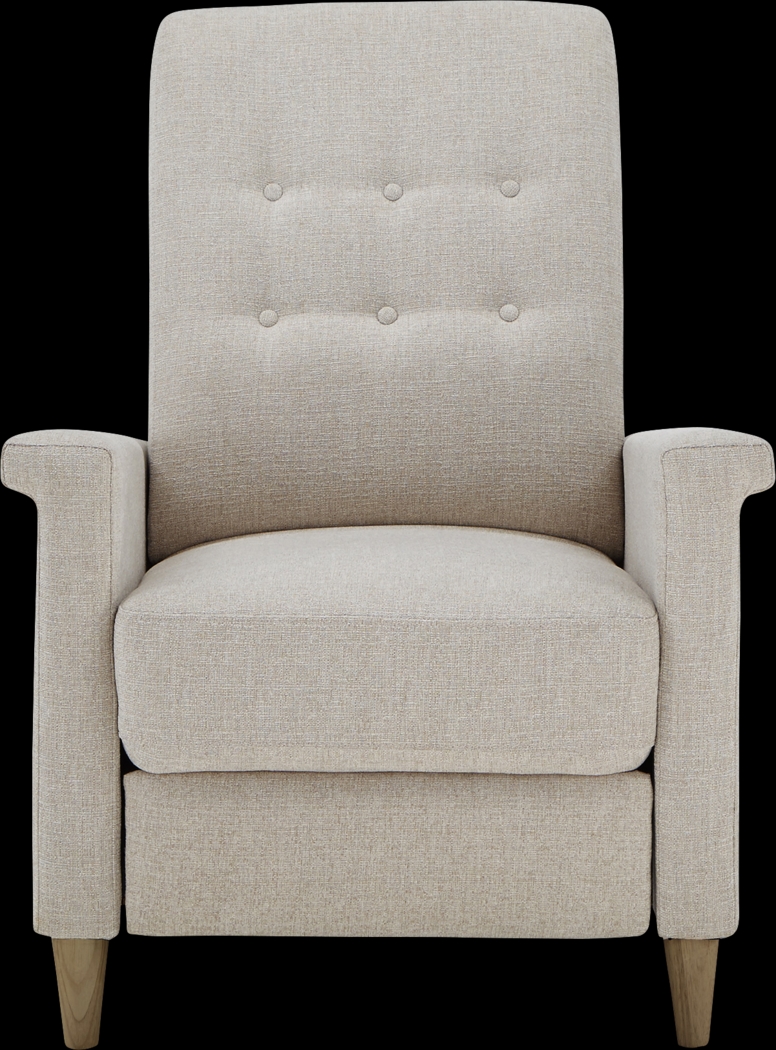 Petrelle Beige Pushback Recliner - Thumbnail - Image 3