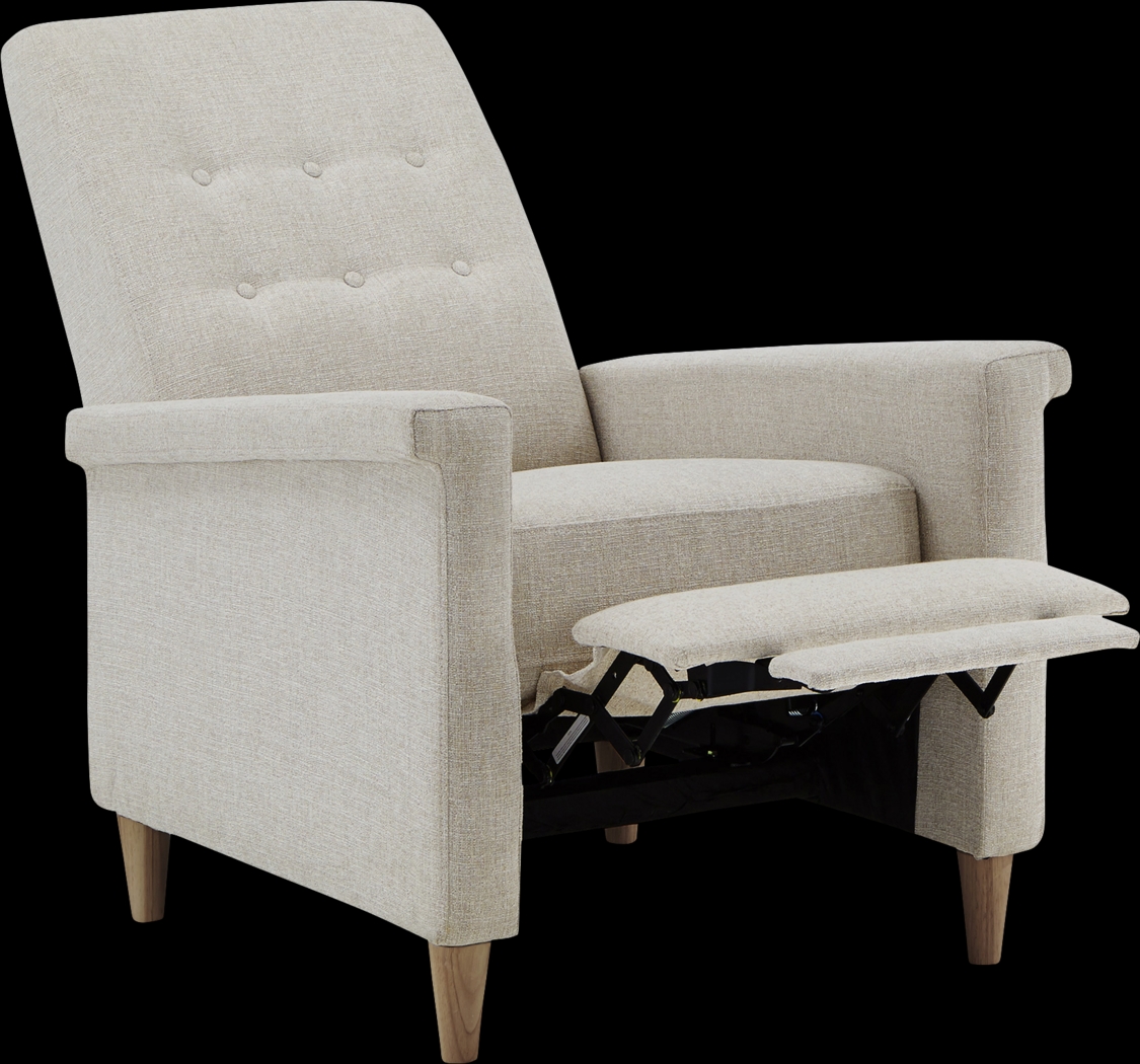 Petrelle Beige Pushback Recliner - Thumbnail - Image 5