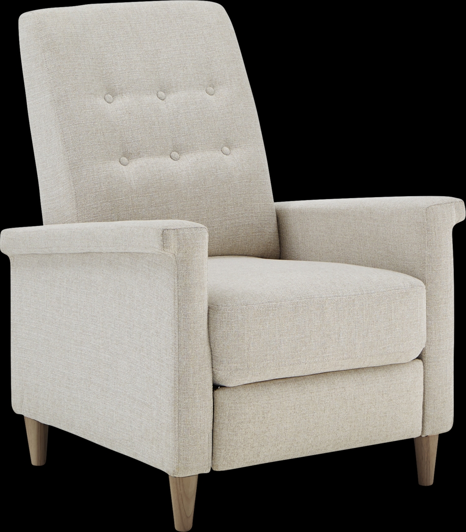 Petrelle Beige Pushback Recliner - Thumbnail - Image 1