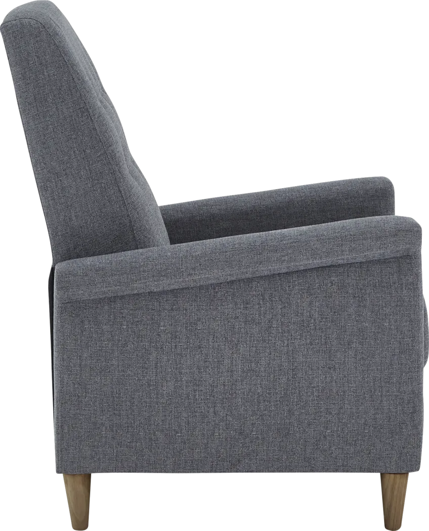 Petrelle Dark Gray Pushback Recliner - Thumbnail - Image 2
