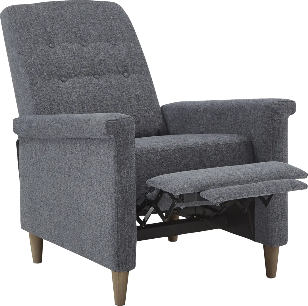 Petrelle Dark Gray Pushback Recliner - Thumbnail - Image 5