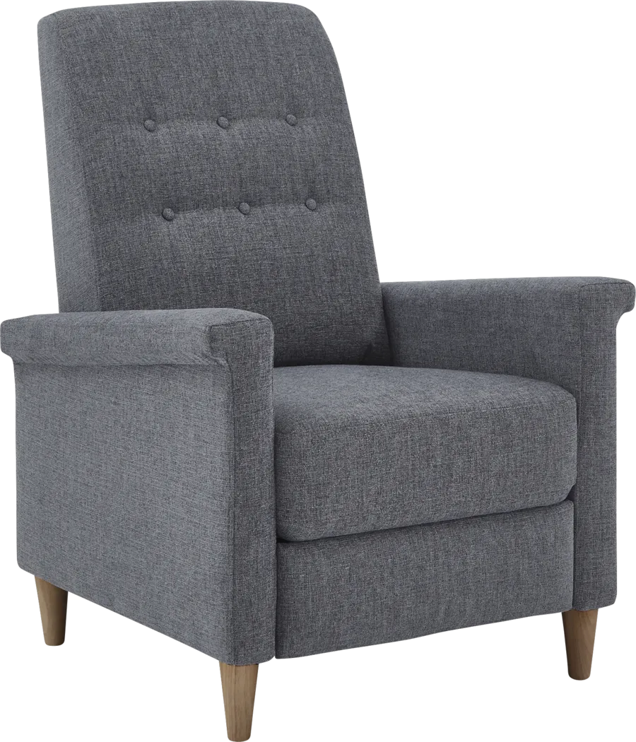 Petrelle Dark Gray Pushback Recliner - Thumbnail - Image 1