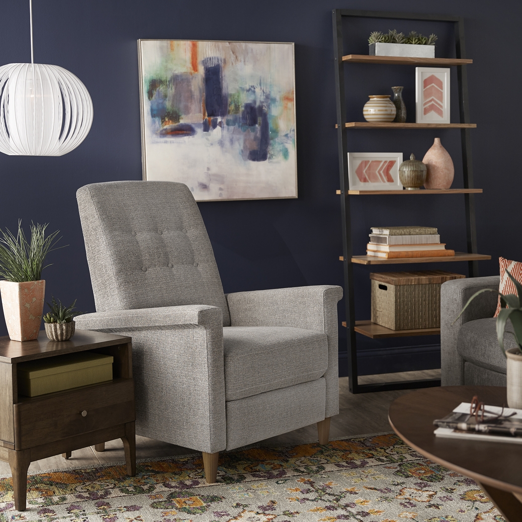 Petrelle Gray Pushback Recliner - Thumbnail - Image 7