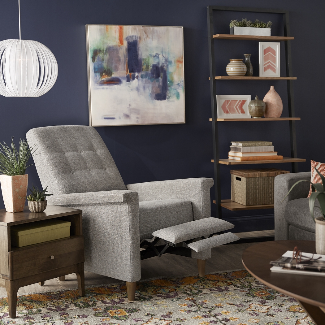 Petrelle Gray Pushback Recliner - Thumbnail - Image 8