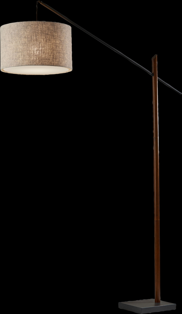 Pettet Walnut Floor Lamp - Thumbnail - Image 1