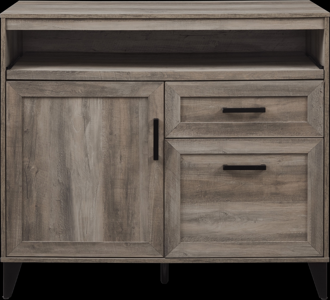 Peveto Gray Desk - Thumbnail - Image 1