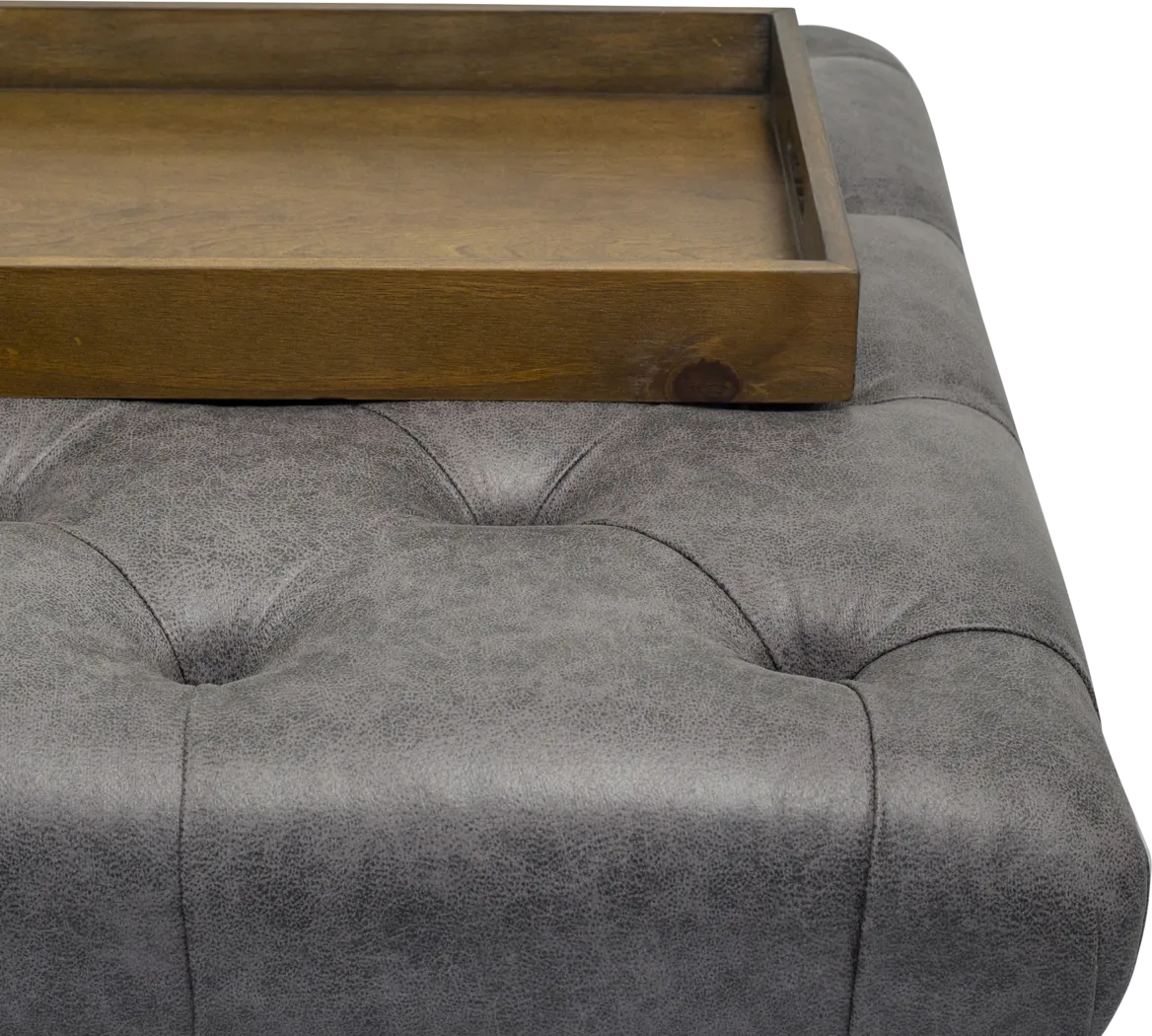 Pharlow Brown Cocktail Ottoman - Thumbnail - Image 4