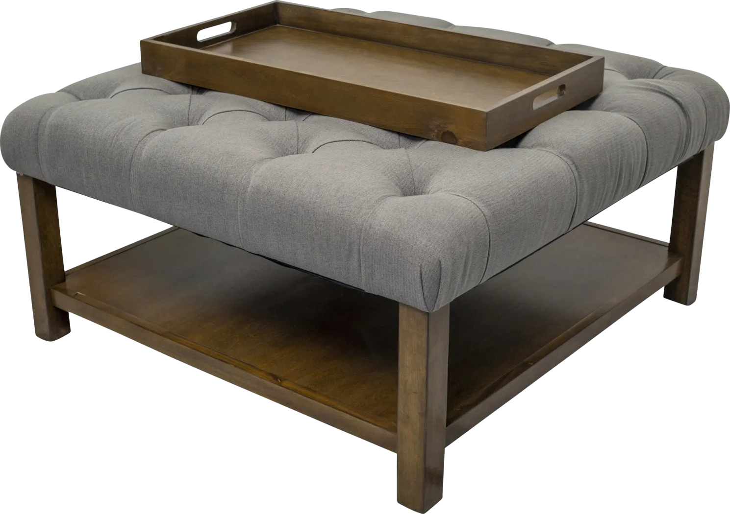 Pharlow Dark Gray Cocktail Ottoman - Thumbnail - Image 5