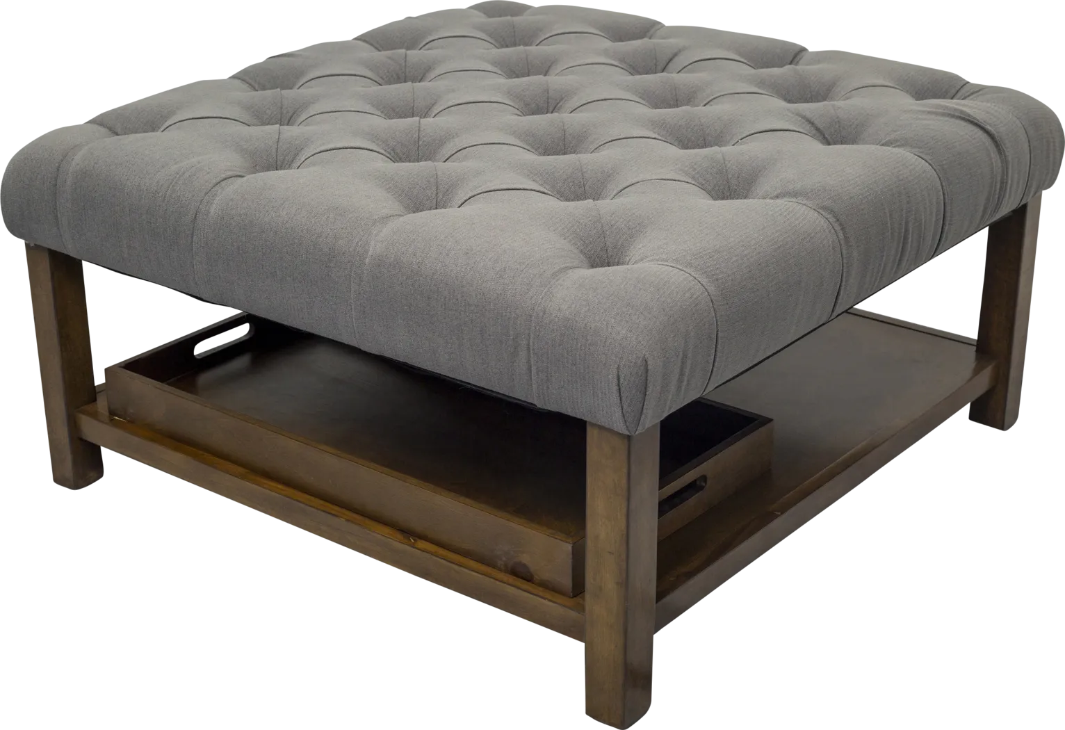 Pharlow Dark Gray Cocktail Ottoman - Thumbnail - Image 6