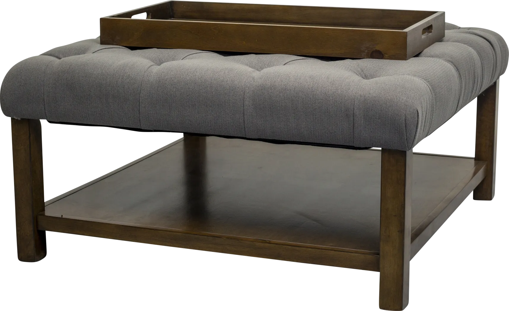 Pharlow Dark Gray Cocktail Ottoman - Thumbnail - Image 10