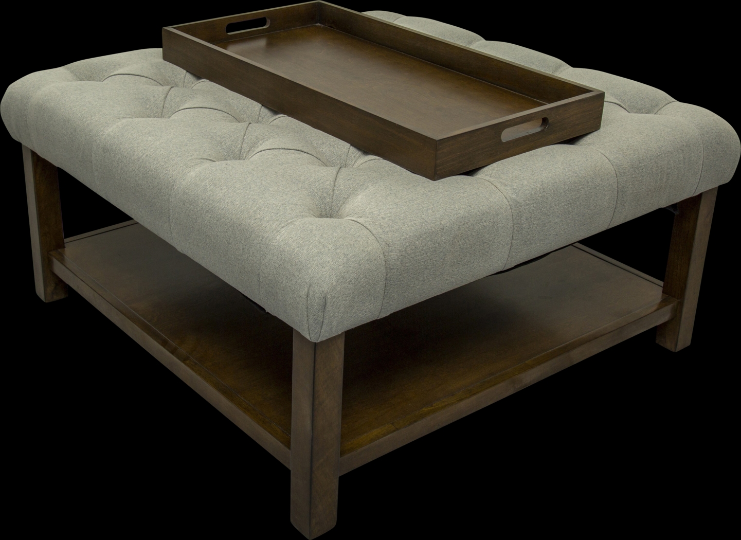 Pharlow Gray Cocktail Ottoman - Thumbnail - Image 3