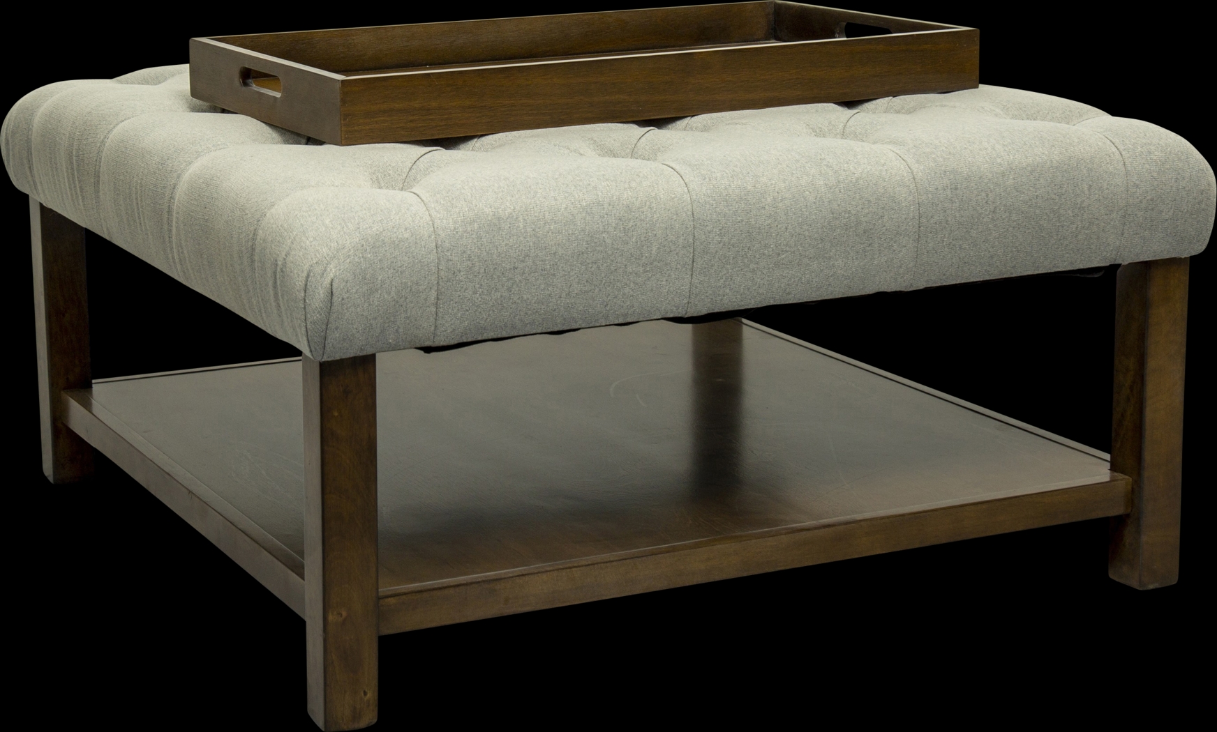 Pharlow Gray Cocktail Ottoman - Thumbnail - Image 4