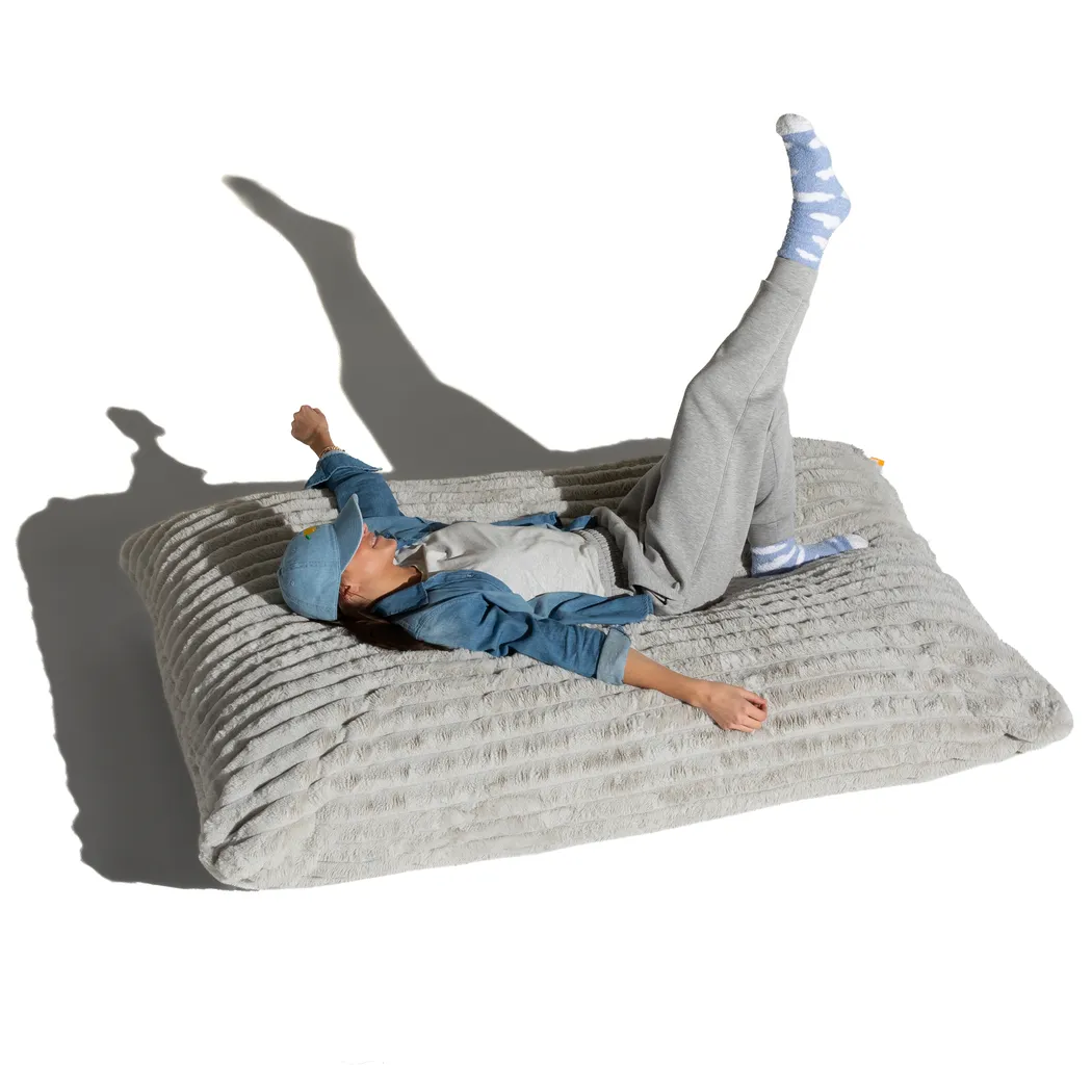 Pheosi I Gray Bean Bag Accent Chair - Thumbnail - Image 2