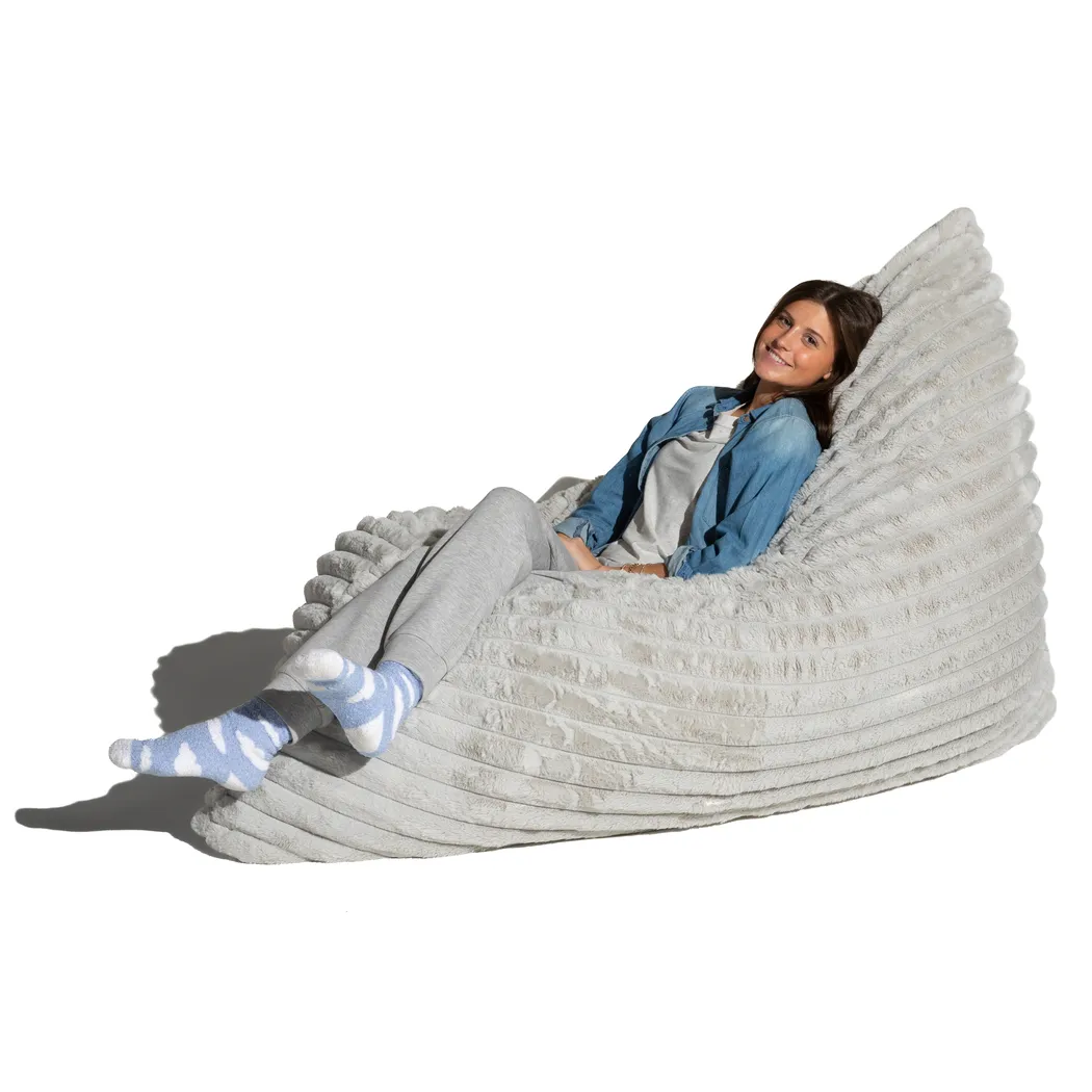 Pheosi I Gray Bean Bag Accent Chair - Thumbnail - Image 3