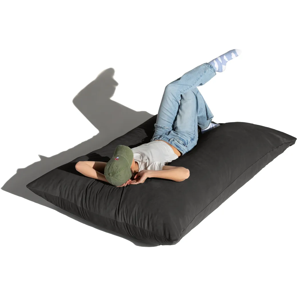 Pheosi II Black Bean Bag Accent Chair - Thumbnail - Image 3