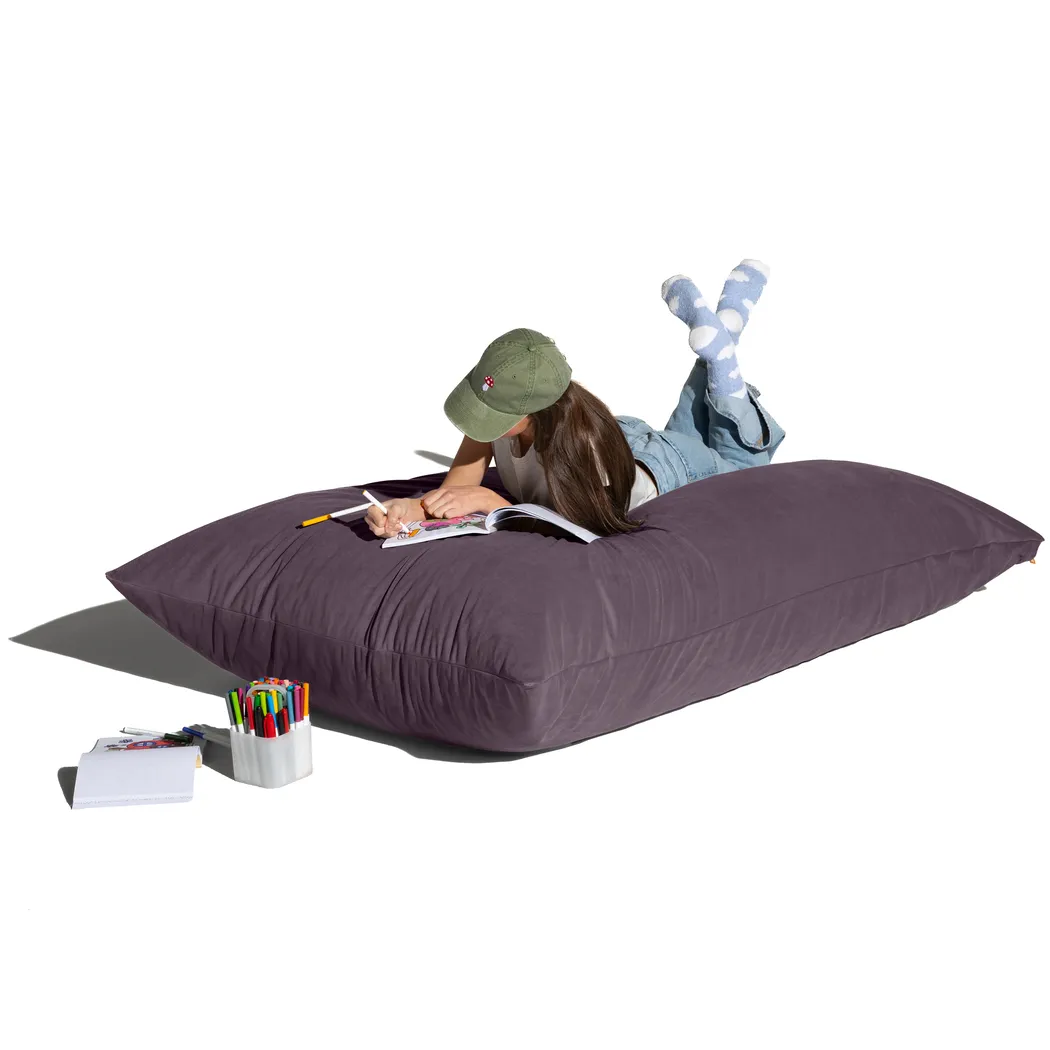 Pheosi II Purple Bean Bag Accent Chair - Thumbnail - Image 2