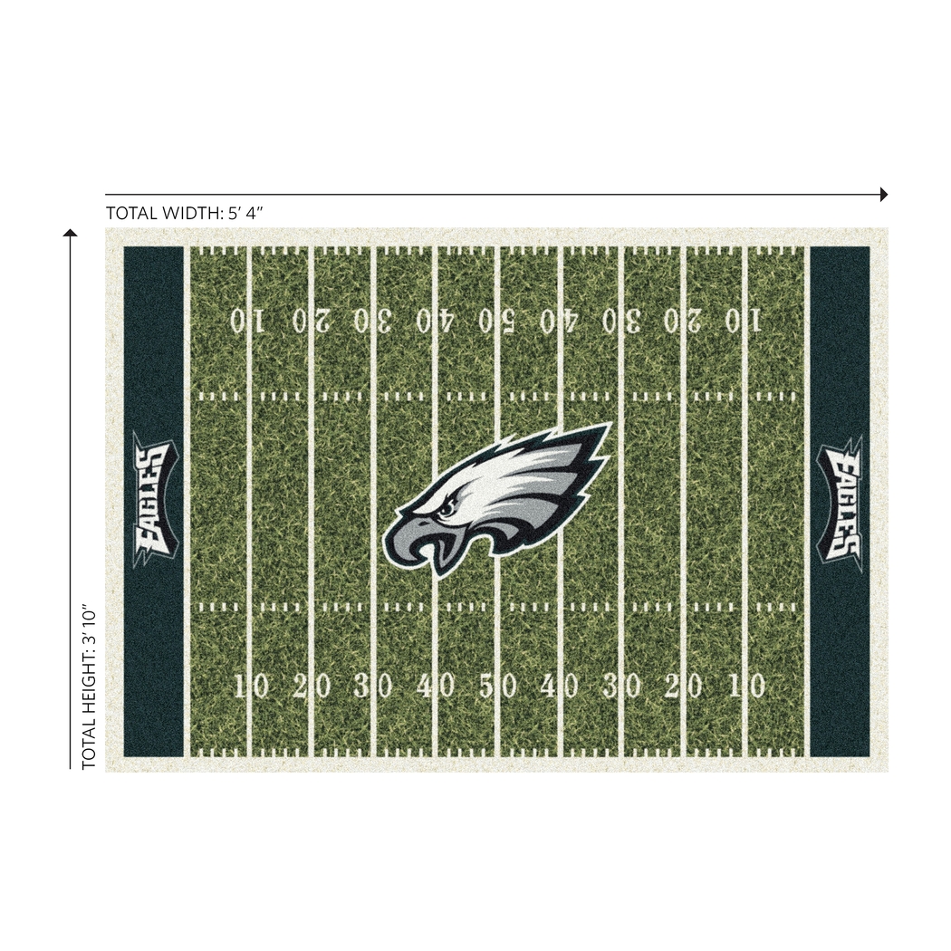 Philadelphia Eagles Green 4' x 6' Rug - Thumbnail - Image 4