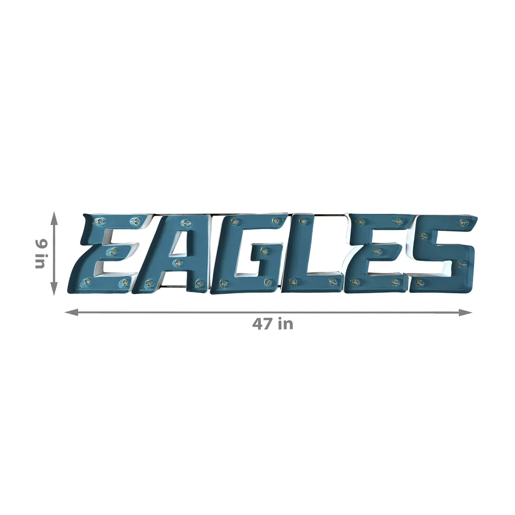 Philadelphia Eagles Green Metal Wall Decor - Thumbnail - Image 4