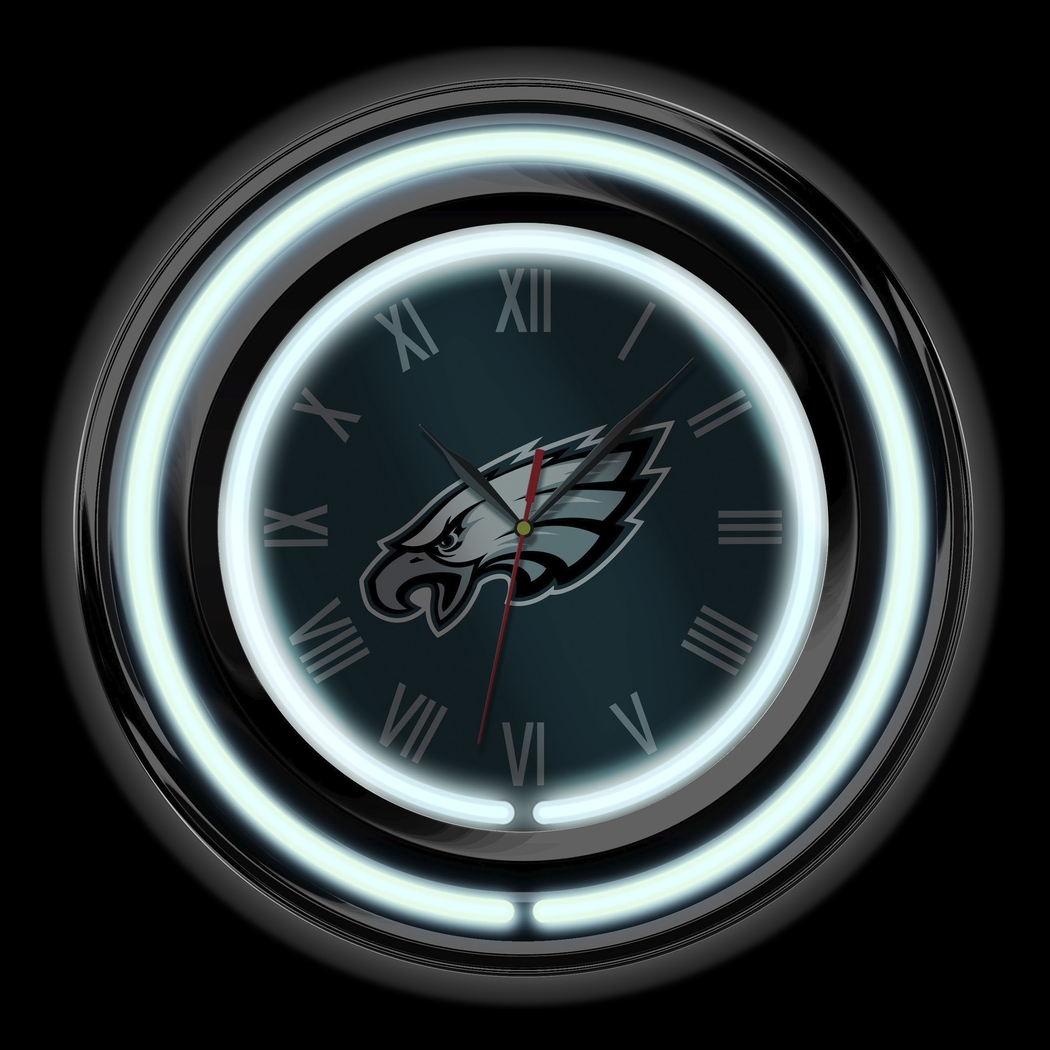 Philadelphia Eagles Green Neon Wall Clock - Thumbnail - Image 3