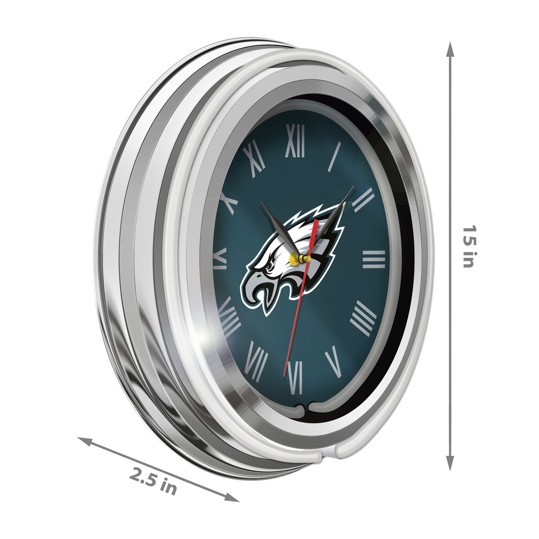 Philadelphia Eagles Green Neon Wall Clock - Thumbnail - Image 4