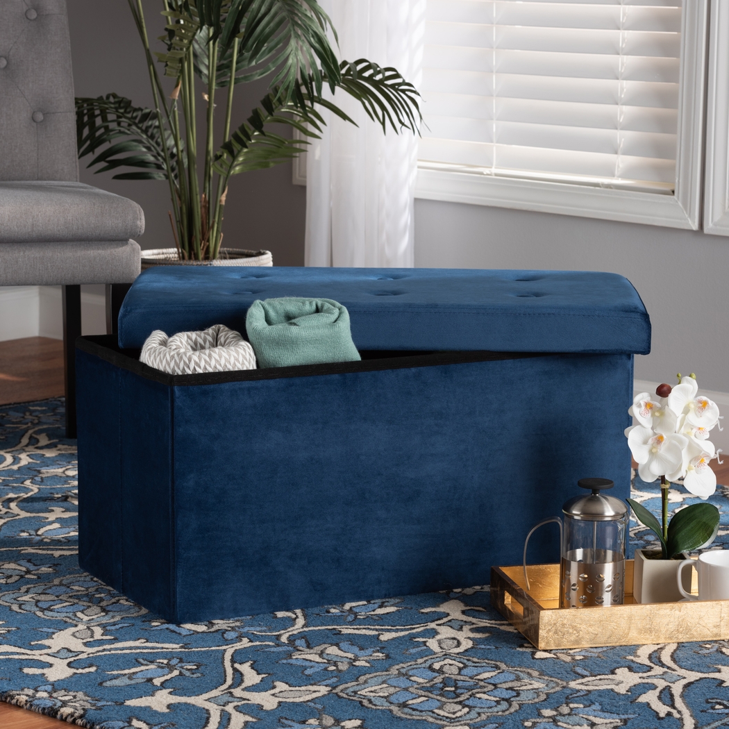 Philox Navy Ottoman - Thumbnail - Image 7