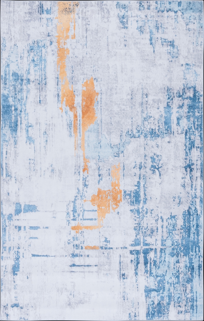 Phirzal Gray/Blue 5' x 8' Rug - Thumbnail - Image 1